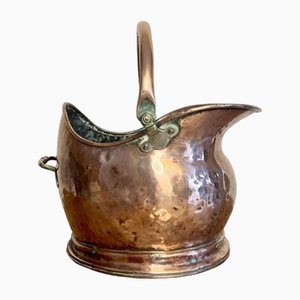 Antiker viktorianischer Kohlenhelm aus Kupfer, 1880