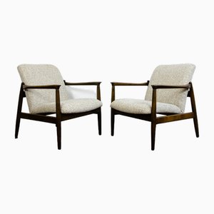 GFM-64 Armlehnstühle von Edmund Homa für Gościńskie Furniture Fabryki, 1960er