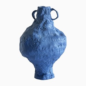Vase N 17 Collection Blue Line en Porcelaine par Anna Demidova