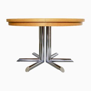 Tavolo in legno a mosaico di Dieter Wäckerlin per Idealheim, anni '60