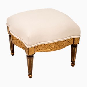 French Carved Gilt Wood Stool, 1910s