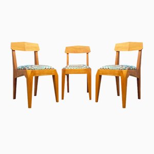 Anthroposophical Cherry Dining Chairs by Siegfried Pütz, 1920s, Set of 3