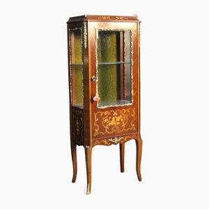 Louis XV Style Marquetry Showcase, France, 1920s