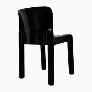 Model 4875 Chair in Glossy Black by Carlo Bartoli for Kartell, 1980s