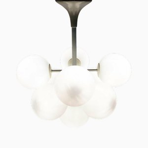 Mid-Century Swiss Space Age Pendant Chandelier Lamp by E. R. Nele for Temde, 1960s