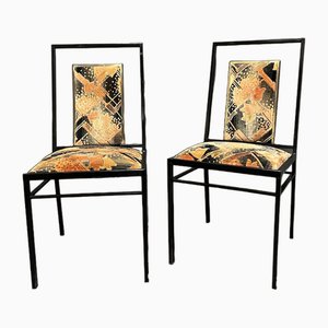 Modernist Chairs attributed to Maison Jansen, 1970s, Set of 2