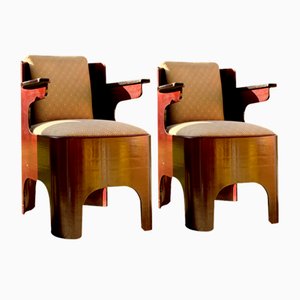 Modernistische Sessel im Stil von De Stijl, 1920er, 2er Set