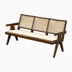 3-Seater Bench Sofa by Pierre Jeanneret, India, 1956