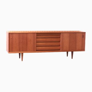 Danish Sideboard in Teak with Sliding Doors and Drawers, 1960s