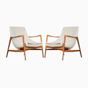 Fauteuils par Rolf Rastad & Adolf Relling pour Dokka Möbler, 1950s, Set de 2