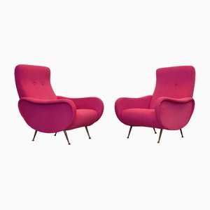 Set of Lounge Chairs in the style of Marco Zanuso 1950s