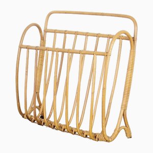 Bamboo Magazine Rack, 1960s