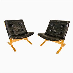 Vintage Danish Lounge Chairs by Ingmar Relling for Westnofa, 1950s, Set of 2
