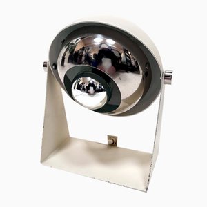Kleine italienische Space Age Tischlampe aus Chrom & Metall, 1960er