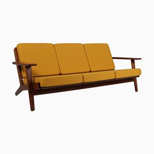 3-Sitzer Sofa Modell 290 aus Räuchereiche, Hans J. Wegner für Getama zugeschrieben, 1970er