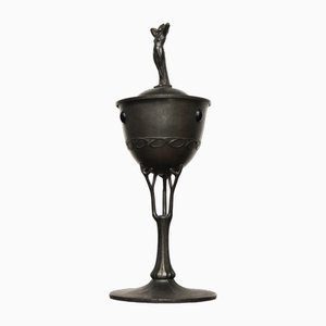 Art Nouveau Pewter Decorative Pot from B&G Imperial Zinn, 1900s