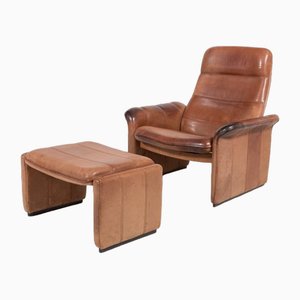 Fauteuil Ds 50 Vintage avec Ottomane de de Sede, Set de 2