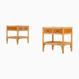 Bedside Tables attributed to Dux, Sweden, 1970s, Set of 2