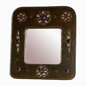 Specchio da parete con gioielli, Francia, anni '70