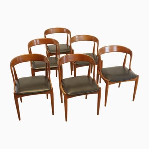 Vintage Dining Chairs attributed to Johannes Andersen for Uldum, Set of 6