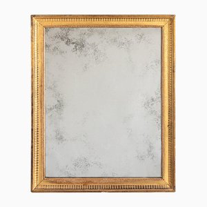 19th Century French Louis XVI Beaded Giltwood Mirror