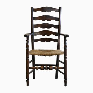 Antique Oak Ladderback Chair