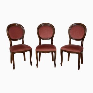 Biedermeier Stühle, 3er Set
