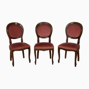 Chaises Biedermeier, Set de 3