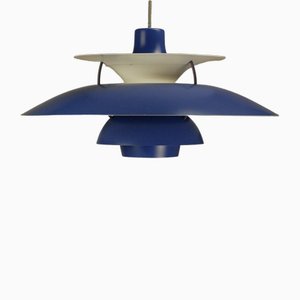 Mid-Century Modern Blue PH5 Pendant by Poul Henningsen for Louis Poulsen, Denmark