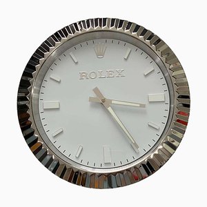 Datejust Presidential Chrome Wall Clock from Rolex