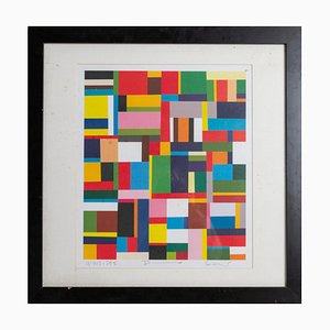 Richard Schur, Abstract Composition, Lithograph, Framed