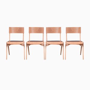 Scandinavian Wooden Chairs, 1960s, Set of 10