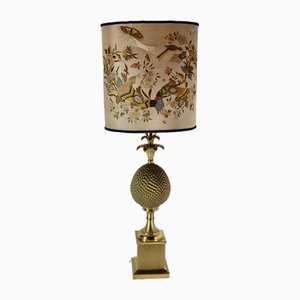 Vintage Brass Pineapple Lamp, France, 1970s