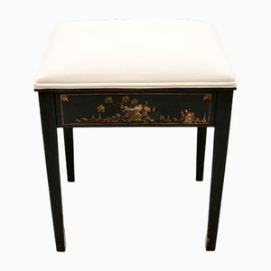 Lackierter Chinoiserie Klavierhocker, 1920er