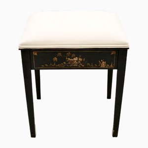 Lacquered Chinoiserie Piano Stool, 1920s