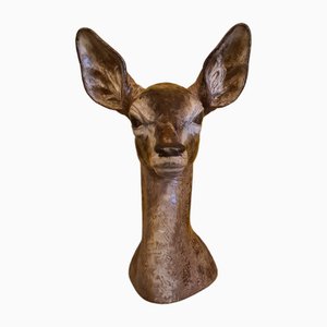 Handmade Deer Head from Lladro Spain, 1980s