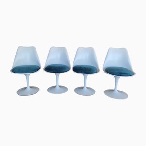 Chais vintage de Eero Saarinen para Knoll International, años 70. Juego de 4