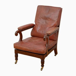 George III Mahogany Library Chair, 1810s