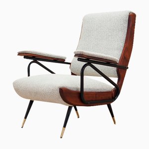 Italian Beech Armchair, Italy, 1970s