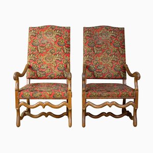 French Louis XIV Style Armchairs, 1800, Set of 2