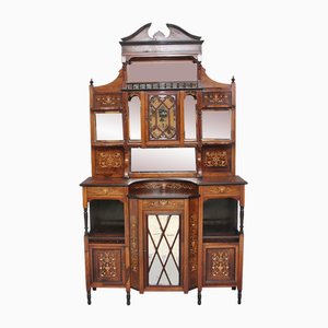 19th Century Rosewood and Inlaid Cabinet, 1890s