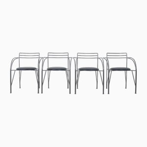 Chaises Lune d'Argent par Pascal Mourgue pour Fermob, 1980s, Set de 4