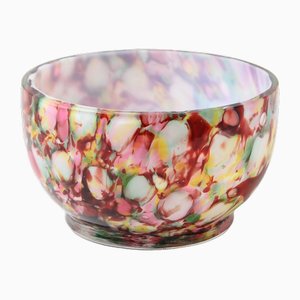 Vintage Honeycomb Spatter Glass Bowl from Franz Welz