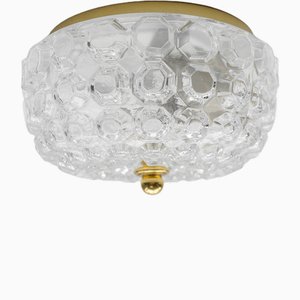 Petite Flush Mount Lamp in Glass by Limburg, Gerrmany, 1960s