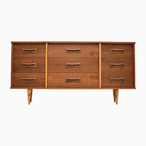 Vintage Walnut Sideboard / Chest of Drawers, 1960s