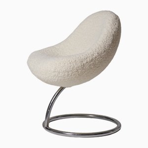 Cocoon Chair in Metal & Fabric, 1970s