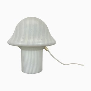 Lampe de Bureau Zebrano Mushroom en Verre attribuée à Peill & Putzler, Allemagne, 1970