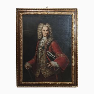 Portrait de Gentleman, 18ème Siècle, Huile sur Toile