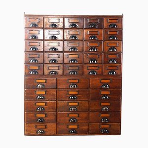 Early 20th Century Haberdashery or Office Organiser Bank of Drawers