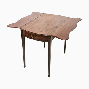 Antique Mahogany Royal Crown Stamped Pembroke Table, 19th Century